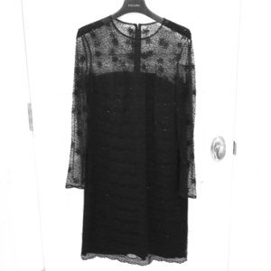 Escada beaded black evening dress